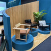 WOODFLEX Flexible Wooden Slat Wall Panel - Oak Veneer - 3000mm x 600mm - Half Round