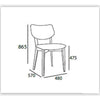GABBY Dining Chair - Taupe Grey