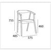 GRETA Dining Chair - Cocoa