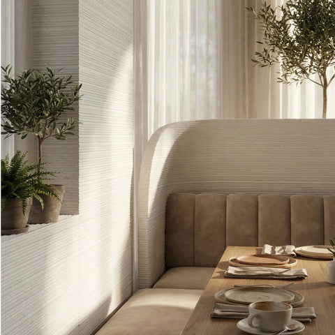 WOODFLEX FLEXIBLE SOFT STONE PANEL - NEW LINE White - 1200 x 600mm