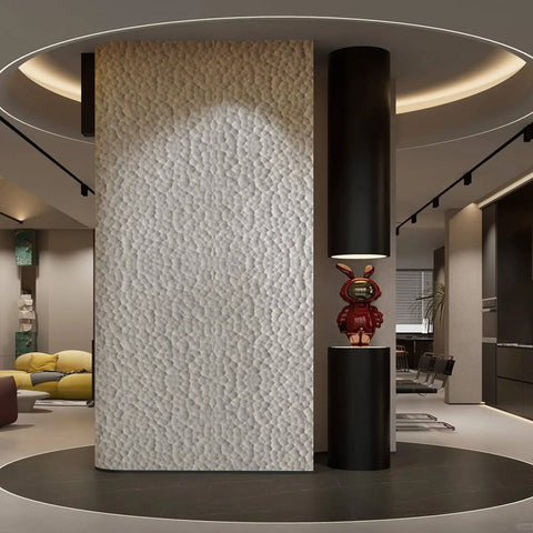 WOODFLEX  Flexible SOFT STONE PANEL - HIVE STONE White - 2700 x 600mm