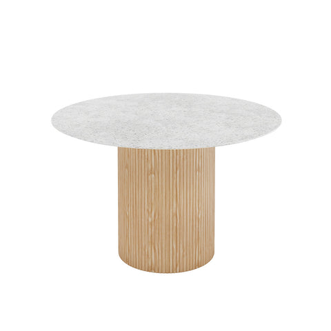 BLANCHE Dining Table 120cm - Terrazzo Stone
