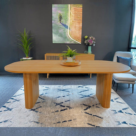 ASTON Dining Table 220cm - Oak - innovatec.com.au