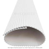 WOODFLEX WHITE PRIMED FLEXIBLE UNDER BENCH - HALF ROUND 27 - 900mm X 600mm