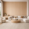 WOODFLEX Flexible Wooden Slat Wall Panel - Oak Veneer - 2700mm x 600mm - Half Round 37mm