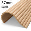 WOODFLEX Flexible Wooden Slat Wall Panel - Oak Veneer - 2700mm x 600mm - Half Round 37mm
