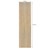 WOODFLEX Flexible Wooden Slat Wall Panel - Oak Veneer - 2700mm x 600mm - Mini Half Round