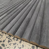 WOODFLEX Flexible Wooden Slat Wall Panel - Black - 2700mm x 600mm - Half Round 27mm