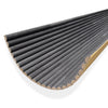 WOODFLEX Flexible Wooden Slat Wall Panel - Black - 2700mm x 600mm - Half Round 27mm