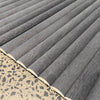 WOODFLEX Flexible Wooden Slat Wall Panel - Black Oak - 2700mm x 600mm - Half Round 37mm