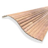 WOODFLEX Flexible Wooden Slat Wall Panel - Walnut Veneer - 2700mm x 600mm - Half Round 37mm