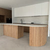 WOODFLEX Flexible Wooden Slat Wall Panel - Oak Veneer - 3000mm x 600mm - Half Round