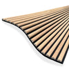 WOODFLEX Flexible Acoustic Slat Wall Panel - Half Round Oak Veneer - 2700mm x 600mm
