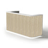 HALO Reception Desk 180cm - Oak & White