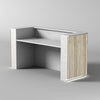 HALO Reception Desk 180cm - Oak & White