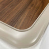 HUGO Executive Office Desk + Left Return - 240cm - Walnut + Ivory