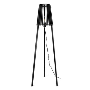Fidel Timber Floor Lamp 1.3M - Black