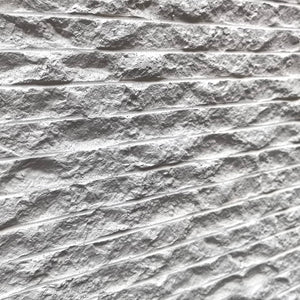 WOODFLEX FLEXIBLE PU STONE PANEL - ROUGH LINE White - 2700 x 600mm