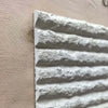 WOODFLEX FLEXIBLE SOFT STONE PANEL - ROUNDED LINE White - 1200 x 600mm