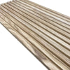 WOODFLEX Outdoor & Indoor Solid Hard Wood Slat Wall Ceiling Pool Fence Cladding - Paulownia - 2700mm x 545mm