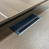CARTER Executive Office Desk with Right Return 2.2M - Coffee & Grey