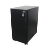 MARLO 3 Drawer Slim Mobile Pedestal Cabinet - Black