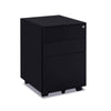 MARLO 3 Drawer Mobile Pedestal Filing Cabinet - Black
