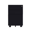 MARLO 3 Drawer Mobile Pedestal Filing Cabinet - Black