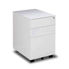 MARLO 3 Drawer Mobile Pedestal Filing Cabinet - White