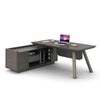 KAISON Executive Desk with Reversible Return 2M - Brown Grey