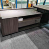 KAISON Executive Desk with Reversible Return 2M - Brown Grey