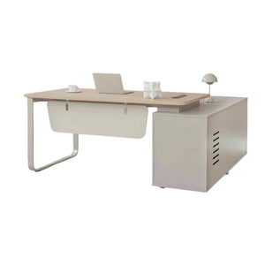 KELIAN Reversible Executive Desk with Return - 180cm - Oak