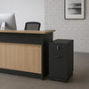 KENTO Drawer Filing Pedestal Cabinet - Black