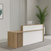 KNOX Reception Desk 240cm Left Panel - Oak