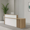 KNOX  Reception Desk 240cm Right Panel - Brown