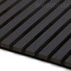 WOODFLEX Flexible Acoustic Wood Slat Wall Panel, Black Veneer - 2700mm x 600mm