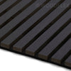 WOODFLEX Flexible Acoustic Wood Slat Wall Panel, Black Veneer - 2400mm x 600mm