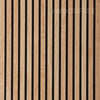 WOODFLEX Flexible Acoustic Wood Slat Panel - 3 Sided Full Wrap Oak Veneer on Black - 2700mm x 600mm