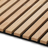 WOODFLEX Flexible Acoustic Wood Slat Panel - 3 Sided Full Wrap Oak Veneer on Black - 2700mm x 600mm