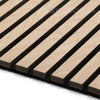 WOODFLEX Flexible Acoustic Wood Slat Wall Panel, Oak Veneer - 2400mm x 600mm