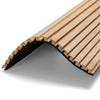 WOODFLEX Z-Style Acoustic Wood Slat Panel - 3 Sided Full Wrap Oak Veneer - 2700mm x 600mm
