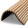 WOODFLEX Z-Style Acoustic Wood Slat Panel - 3 Sided Full Wrap Oak Veneer - 2700mm x 600mm