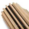 WOODFLEX Flexible Acoustic Battened Wood Slat Panel - 3 Sided Full Wrap Oak Veneer - 2700mm x 600mm
