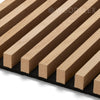 WOODFLEX Flexible Acoustic Battened Wood Slat Panel - 3 Sided Full Wrap Oak Veneer - 2700mm x 600mm