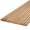 WOODFLEX Outdoor & Indoor Solid Hard Wood Slat Wall Ceiling Pool Fence Cladding - Paulownia - 3000mm x 545mm