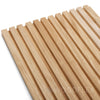 WOODFLEX Outdoor & Indoor Solid Hard Wood Slat Wall Ceiling Pool Fence Cladding - Paulownia - 3000mm x 545mm