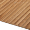 WOODFLEX Flexible Solid Paulownia Wood Slat Wall Panel - 2400mm x 595mm - Wave