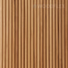 WOODFLEX Flexible Solid Paulownia Wood Slat Wall Panel -  2700mm x 600mm - Half Round