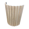 WOODFLEX Flexible Wooden Slat Wall Panel - Oak Veneer - 3000mm x 600mm - Half Round