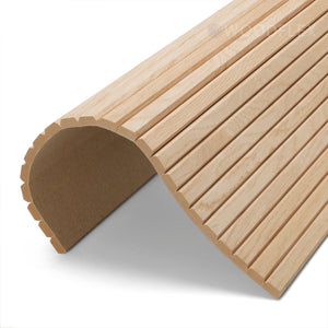 WOODFLEX Flexible Wooden Slat Wall Panel - Oak Veneer - 2700mm x 600mm - Platforms